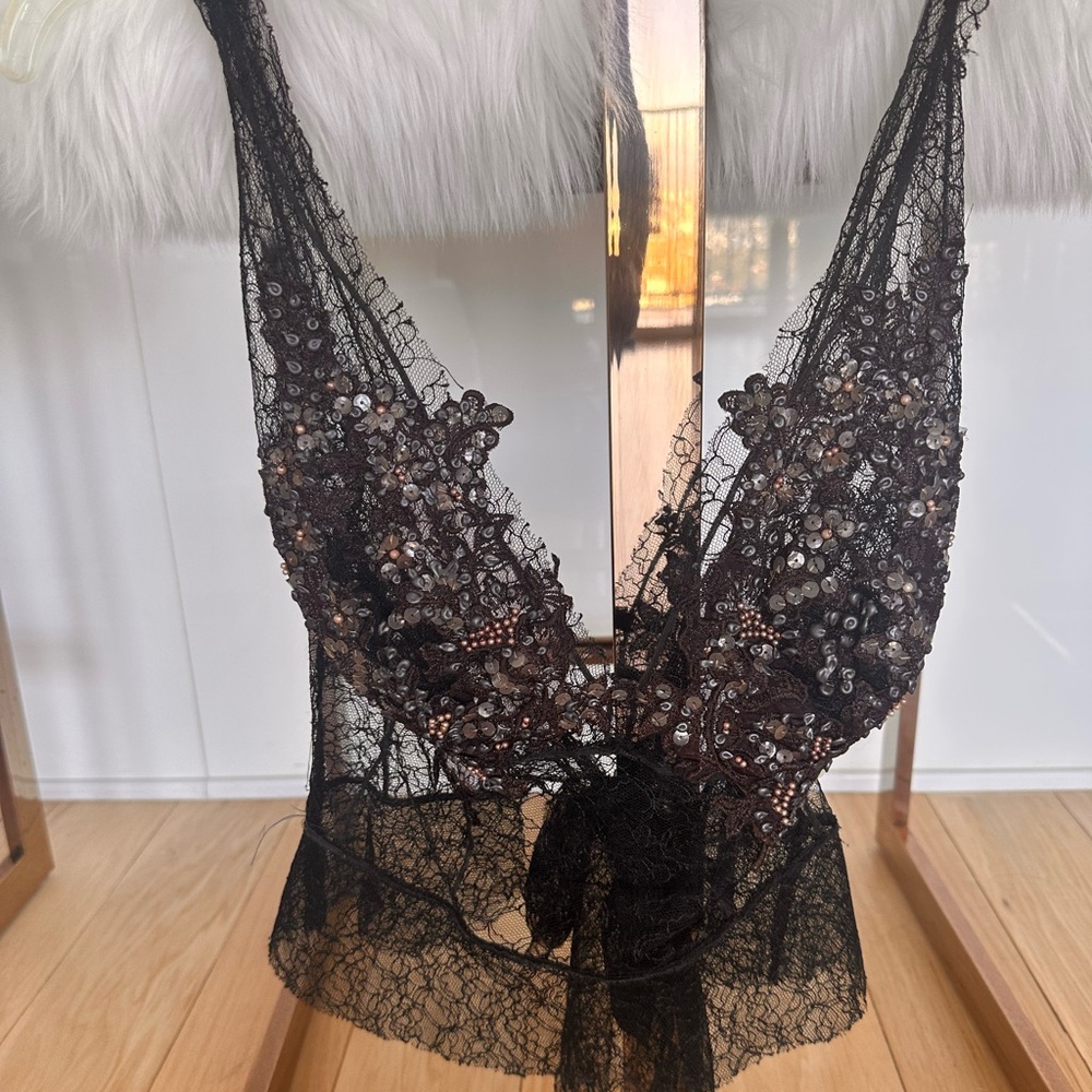 Ema SAVAHL Y2K Lace Top S